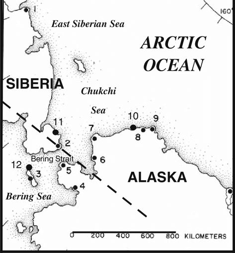 Bering Strait, Archaeological Site, Alaska, Monument, Map, Stone