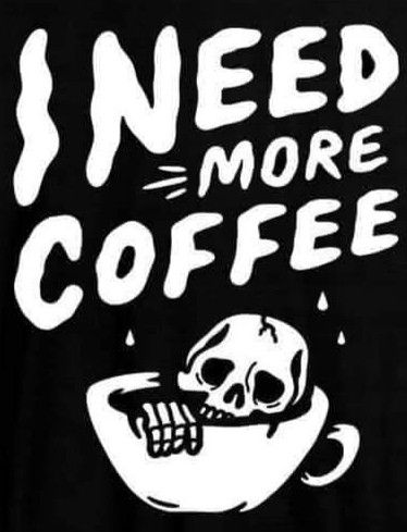 Coffee Skeleton, Need More Coffee, Arts Month, Coffee Artwork, Coffee Stock, Coffee Tattoos, Coffee Funny, Coffee Images, Macabre Art