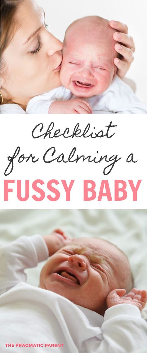 Babies Cry a lot and figuring out how to calm a fussy baby means going through this checklist to discover what your baby is trying to tell you. Obvious and not-so-obvious reasons why your baby is fussy and how to calm a fussy baby. Once you figure out what your baby needs, you’ll learn what their distinct cries mean and can more quickly address his needs and the fussiness will dissipate. #fussybaby #howtocalmafussybaby #soothingafussybaby #calmanewborn Cry A Lot, Sleep Tips, Baby Sleep Problems, Baby Care Tips, Preparing For Baby, Before Baby, Baby Tips, Sleep Training, Baby Crying