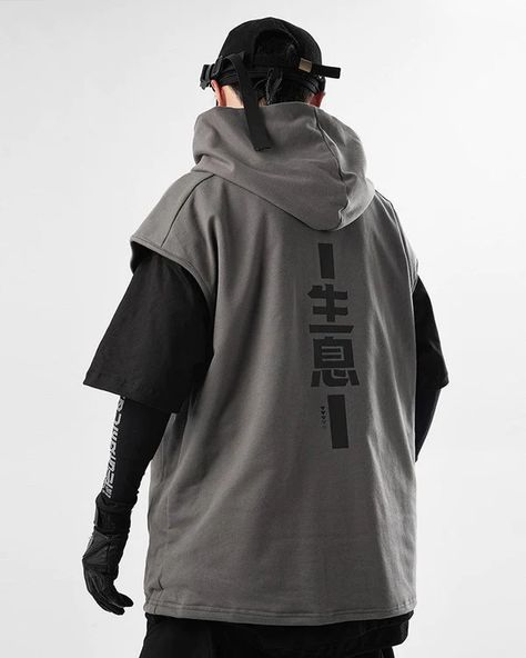 Techwear Top, Ninja Clothing, Techwear Shirt, Japanese Techwear, Apocalyptic Clothing, Punk Style Outfits, Techwear Pants, Techwear Fashion, Souvenir Jacket