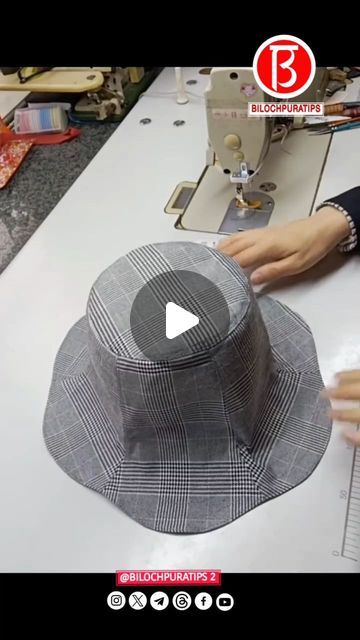 Bucket Hat Sewing Tutorial, Hat Tutorial Sewing, Sew Hat Pattern Free, Free Hat Patterns To Sew, Diy Hats For Women, Hat Making Tutorial, Ruffle Bucket Hat, Recycled Diy, Hat Patterns Free