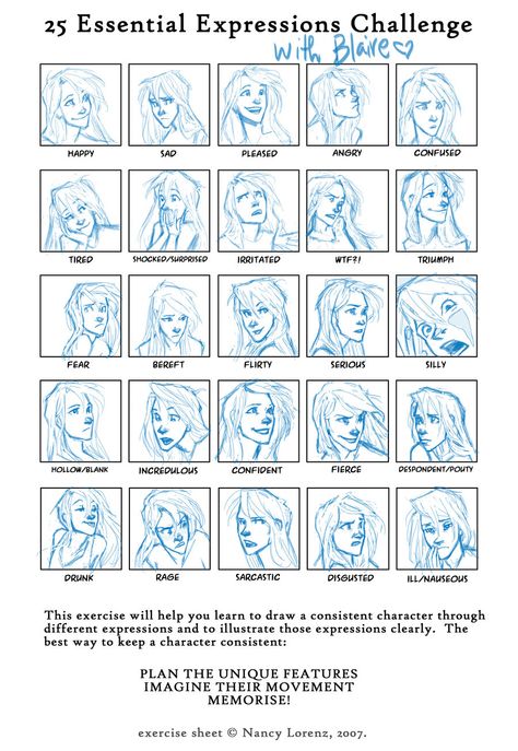 Drawing reference by burdge Burdge Bug, Expression Challenge, Drawing Expressions, Facial Expression, Guided Drawing, Face Expressions, Character Sheet, Character Design References, Facial Expressions