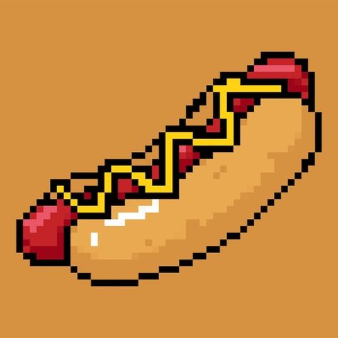 Adult Swim, Vector Photo, Hot Dogs, Premium Vector, Pixel Art, Graphic Resources, Photo And Video, Dogs, Art