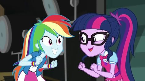 Twily and Dashie Rainbow Dash, Twilight Sparkle, Equestria Girls Telekinesis Gif, Equestria Girls Rainbow Dash, Twilight Sparkle Equestria, Animated Cute, Sci Twi, Mlp Twilight, I Love You Girl, My Little Pony Poster, Princess Twilight Sparkle