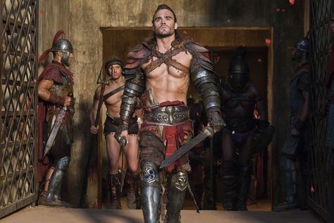 Gannicus!! My favorite! Spartacus Characters, Gannicus Spartacus, Spartacus Hot, Spartacus Tv Series, Spartacus Vengeance, Dustin Clare, Liam Mcintyre, Gods Of The Arena, Spartacus Blood And Sand