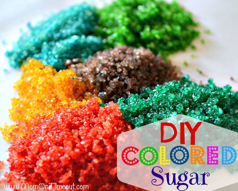 How To Make Your Own Colored Sugar - Mom On Timeout Colored Sugar, Black Sugar, Sugar Sprinkles, Gateaux Cake, Cake Decorating Tips, Baking Tips, Gum Paste, Cupcake Cookies, Let Them Eat Cake