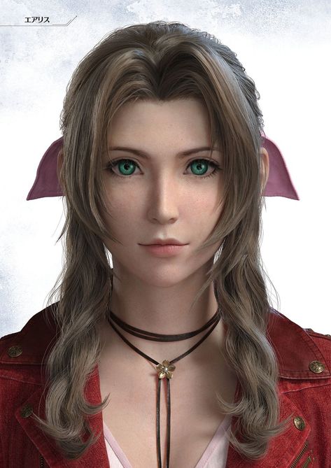 Female Cosplay Ideas, Final Fantasy Aerith, Face Anatomy, Final Fantasy Xii, Final Fantasy Collection, Final Fantasy Artwork, Final Fantasy Vii Remake, Final Fantasy X, Final Fantasy Vii