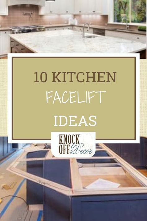 Are you trying to figure out the best way to go about fixing up your kitchen? If you’re unhappy with how worn and outdated your kitchen looks, you’re ready for a kitchen facelift.A kitchen facelift versus a kitchen makeover is a relatively quick and more affordable way to have a brand new kitchen. Here are ten pro tips for improving, updating, and rejuvenating your current kitchen. Extending Kitchen Countertops, Replacing Countertops, Kitchen Facelift, Kitchen Looks, Cabinet Door Hardware, Refinishing Cabinets, Basic Kitchen, Kitchen Remodel Design, Kitchen Paint Colors