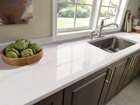 Calacatta Lusso - Vinaquartz - A Member Of Nhat Huy Group White Quartz Countertop Kitchen, Quartzite Kitchen Countertops, Replacing Kitchen Countertops, Countertop Slabs, Kitchen Technology, Kitchen Countertop Materials, Quartz Kitchen Countertops, Countertop Surfaces, Quartzite Countertops