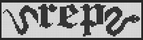 Rep snake, alpha pattern, crochet pattern, cross stitch pattern 26x103 Reputation Crochet Grid, Reputation Pixel Art, Reputation Alpha Pattern, Pixar Crochet, Taylor Swift Crochet Pattern Grid, Taylor Swift Tapestry Crochet, Taylor Swift Cross Stitch Pattern, Taylor Swift Alpha Pattern, Taylor Swift Pixel Art