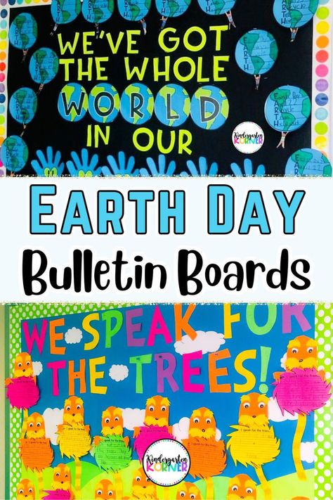 Bulletin Board Ideas For Kindergarten, Earth Day Bulletin Board Ideas, Earth Day Bulletin Board, Ideas For Kindergarten, 1st Grade Activities, Earth Day Crafts, Bulletin Board Ideas, Board Ideas, Writing Activities