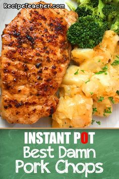 Make the Best Damn Instant Pot Pork Chops. #instantpot #recipe #porkchops #pressurecooker Frozen Porkchop Instantpot Recipes, Instant Pot Porch Chops, Pork Instant Pot Recipes Chops, Boneless Pork Chop Recipes Ninja Foodi, Ninja Foodie Pork Chop Recipes, Pork Chops In The Instapot, Pork Chops In Instapot, Tender Pork Chops Instant Pot, Ninja Foodi Boneless Pork Chops