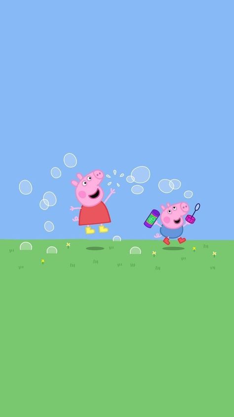 Peppa Pig House Wallpaper, Peppa Pig House, Muddy Puddle, Peppa Pig Wallpaper, Pig House, Pig Wallpaper, House Wallpaper, Wallpapers Iphone, Wallpaper Ideas