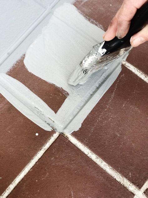 Painted Brick Pavers Patio, Painted Brick Porch Floor, Painted Brick Stairs Front Porches, Painted Brick Tile Floor, Paint Brick Pavers, Painting Brick Patio, Painted Brick Steps Front Porches, Painting Outdoor Tile Front Porches, Painted Porch Tiles