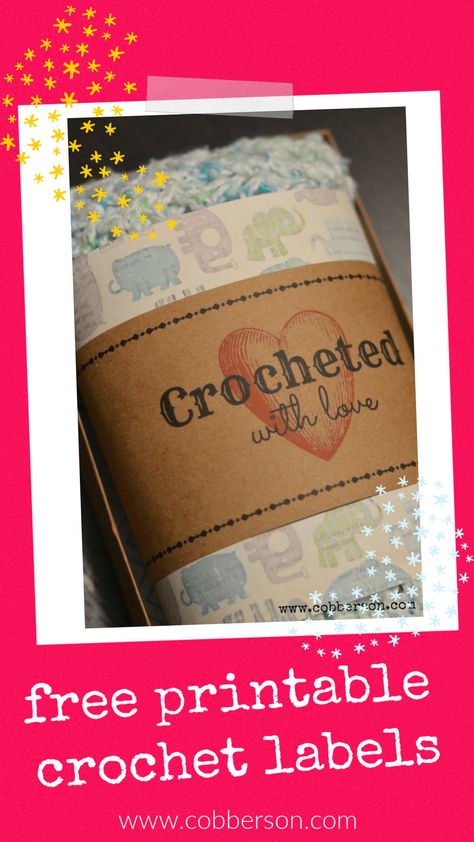 Free Printable Crochet Labels, Crochet Labels, Free Printable Gifts, Free Printable Gift Tags, Gift Tags Printable, Printable Gift, Love Is Free, Gift Tag, Love Gifts