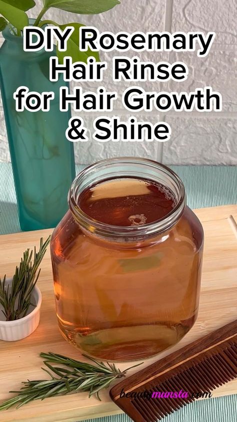 Rosemary Hair Rinse, Rosemary For Hair, Rosemary Hair, Hair Growth Tonic, Rosemary Water, Homemade Hair Treatments, Healthy Natural Hair Growth, Hair Growth Spray, Natural Hair Growth Tips