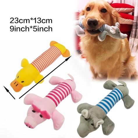 Faster shipping. Better service Pet Sounds, Durable Dog Toys, Cartoon Embroidery, Dog Biting, Plush Dog Toys, Dog Chew Toys, Small Puppies, Chew Toy, Pet Supplies Dog