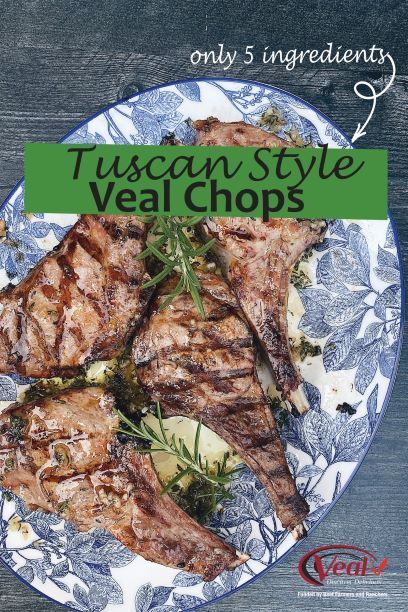 These Tuscan Style Veal Chops are simple and easy, and perfect for your next grill meal! Check it out! Veal Chops Recipes, Veal Chop Marinade, Grilled Veal Chops Recipes, How To Cook Veal Chops, Veal Recipes Cutlets, Keto Veal Cutlet Recipes, Grilled Veal Chops, Veal Chop Recipes, Veal Milanese