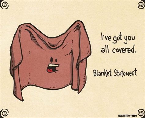 Blanket Statement Blanket Quotes Funny, Making Conversation, Blanket Quotes, Animated Objects, Big Pun, Punny Puns, Weighted Blankets, Cute Puns, Puns Jokes