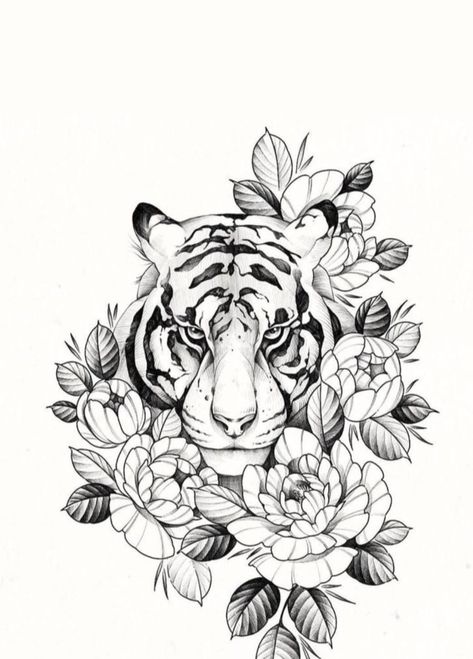 7x70 Tattoo, Tattoo Tiger, Art Nouveau Tattoo, Nouveau Tattoo, On Tattoo, Tiger Tattoo Design, Tattoo Now, Now Or Never, Tiger Tattoo