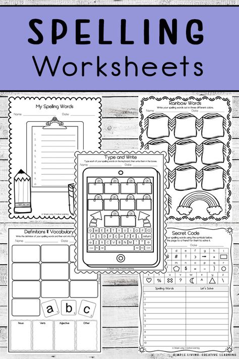 Ideas For Spelling Word Practice, Blank Spelling Worksheets Free Printable, Spelling Practice Activities Free, Spelling Games 2nd, Spelling Activities For 2nd Grade, Free Spelling Activities, 2nd Grade Spelling Worksheets, Free Spelling Worksheets, Fun Spelling Activities