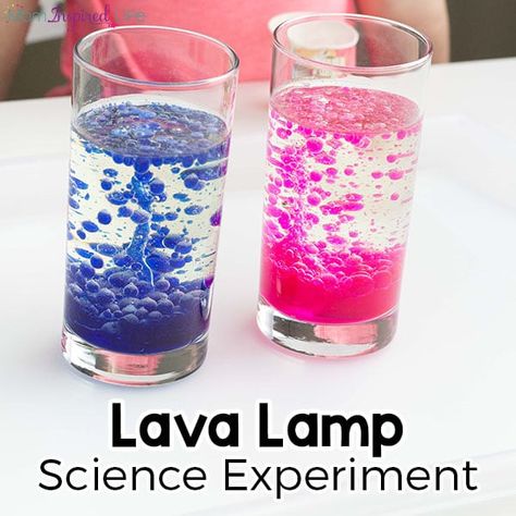 Lava Lamp Experiment For Kids, Lava Lamp Experiment, Cool Lava Lamps, Vetenskapliga Experiment, Water Science Experiments, Water Experiments, Science Week, Experiment For Kids, Preschool Science Activities