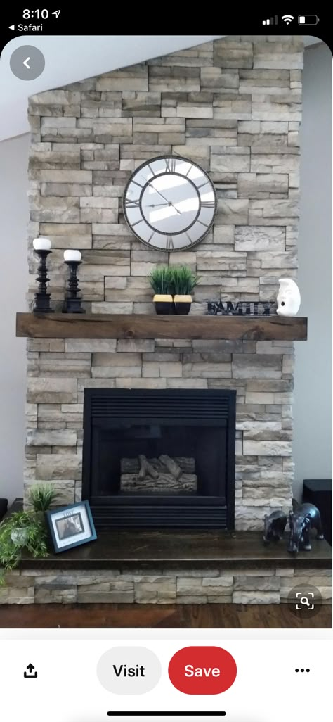 Fireplace Decorations, Floating Mantel, Farmhouse Fireplace, Fireplace Remodel, Trendy Living Rooms, Fireplace Ideas, Diy Fireplace, Home Fireplace, Fireplace Makeover