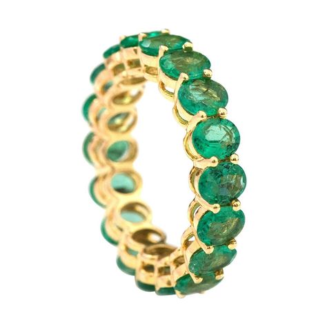 Emerald Eternity Ring, Emerald Band Ring, Emerald Eternity Band, Sapphire Eternity Band, Emerald Band, Contemporary Ring, Half Eternity Band, Eternity Band Ring, Yellow Gold Setting