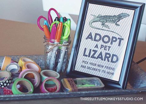 herpetology, reptiles, amphibians Birthday Party Ideas | Photo 2 of 23 | Catch My Party Snake Birthday, Snake Party, Reptile Party, Pet Lizards, Rabbit Cages, Birthday Party Games, 6th Birthday Parties, Little Monkeys, Reptiles And Amphibians