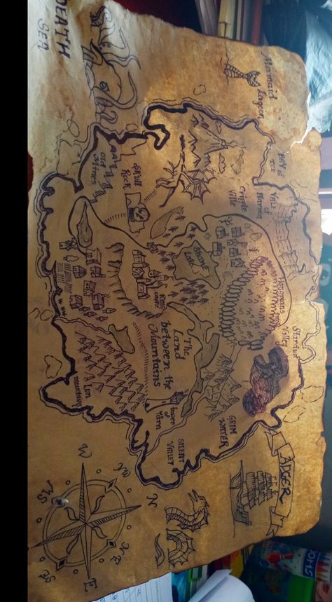 Pixie Hollow Map, Fantastic Maps Art, Mythical Map, Maps Aesthetic, Diy Map, Fantasy Map Making, Fantasy World Map, Jesus Christ Artwork, Rpg Map