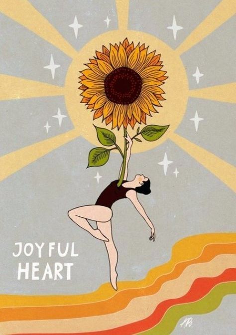 Asja Boros, Arte Yoga, Joyful Heart, Arte Sketchbook, Arte Inspo, Whimsical Illustration, Hippie Art, Spiritual Art, 壁紙 かわいい