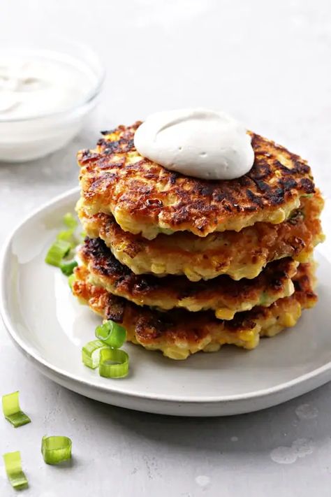 Spleen Recipes, Corn Fritters Recipe, Dairy Free Appetizers, Corn Fritter Recipes, Vegan Patties, Raising Hope, Paleo Gluten Free Recipes, Fritters Recipe, Summer Foods