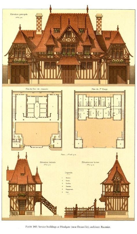 Home Design Drawing, Drawing House Plans, Vintage House Plans, Victorian Architecture, House Blueprints, Sims House, Design Drawing, Architecture Plan, The Plan