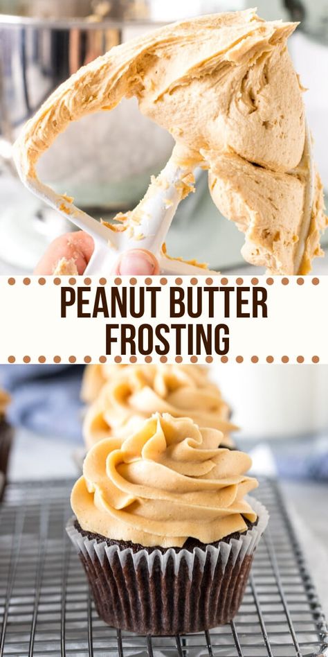 Peanut Butter Buttercream Frosting, Peanut Butter Frosting Recipe, Frosting Buttercream, Peanut Butter Buttercream, Frosting Recipes Easy, Cake Frosting Recipe, Buttercream Cupcakes, Lost 100 Pounds, Peanut Butter Frosting