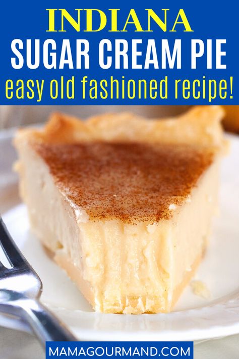 Hoosier Pie, Gluten Free Flours, Sugar Cream Pie, Custard Pie Recipe, Favorite Pie Recipes, Gluten Free Pie Crust, Easy Pie Recipes, Gluten Free Pie, Dessert Simple