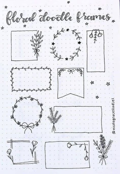 Bujo Boxes Ideas, Boho Theme Journal, Journal Border Design, Bullet Journal Boxes, خريطة ذهنية, Bullet Journal Ideas Templates, Bond Paper Design, Bullet Journal Banner, Doodle Frames