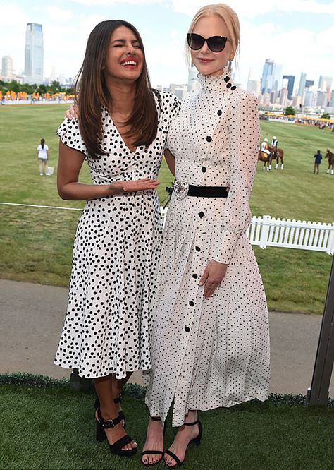 Sydne Style shows how to get celebrity polka dot looks from nicole kidman and priyanka chopra Dots Fashion, Polka Dots Outfit, Polka Dots Fashion, Dresses Royal, Nicole Kidman, Priyanka Chopra, Polyvore Outfits, Mode Style, Polka Dot Dress