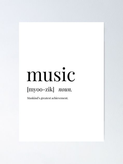 Music Definition, Definition Poster, Word Poster, Music Words, Typographic Print, Definition Prints, Sale Poster, Cards Against Humanity, Apartment