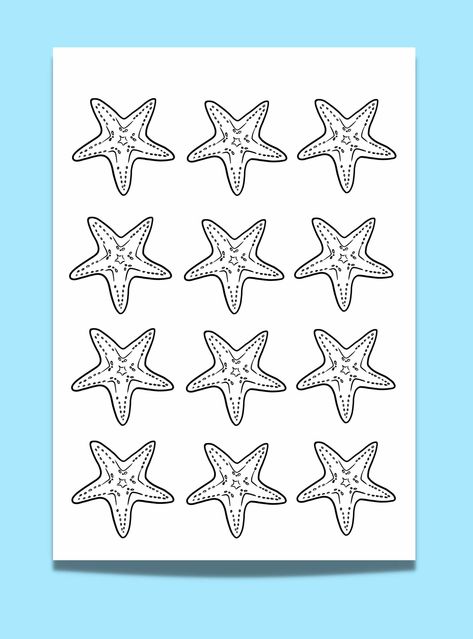 Looking for a Starfish Template? 7 Free Starfish Printables for Whimsical Ocean Art - Artsydee - Drawing, Painting, Craft & Creativity Starfish Crafts, Starfish Printable, Starfish Template, Starfish Drawing, Storybook Forest, Starfish Craft, Vbs 2024, Fun Arts And Crafts, Art Sea