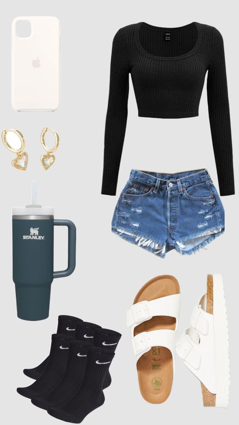 Outfit Ideas Layout Summer, Girl Fashion Style, Outfit Inspo Summer, Clueless Outfits, Casual Preppy Outfits, Casual School Outfits, Outfit Inspo Casual, Outfit Layout, Causal Outfits