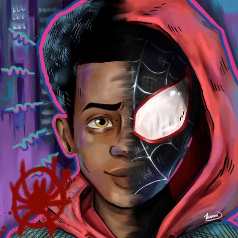 Spiderman Into The Spiderverse, Into The Spiderverse, Spiderman Spiderman, Miles Spiderman, Miles Morales, My Girlfriend, My Love, This Weekend, To Draw