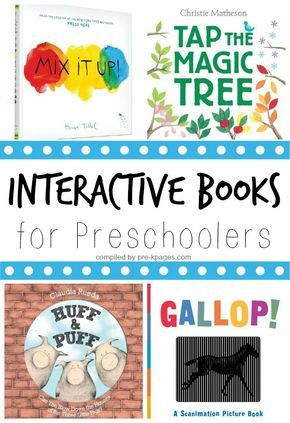 Interactive Books for Preschoolers. A list of MUST READ books that will have your kids engaged and participating throughout. They will beg to read these again and again! Interactive Books For Preschoolers, Books For Preschoolers, Eyfs Ideas, Pre K Pages, Must Read Books, Kid Books, Kindergarten Books, Preschool Literacy, Preschool Books