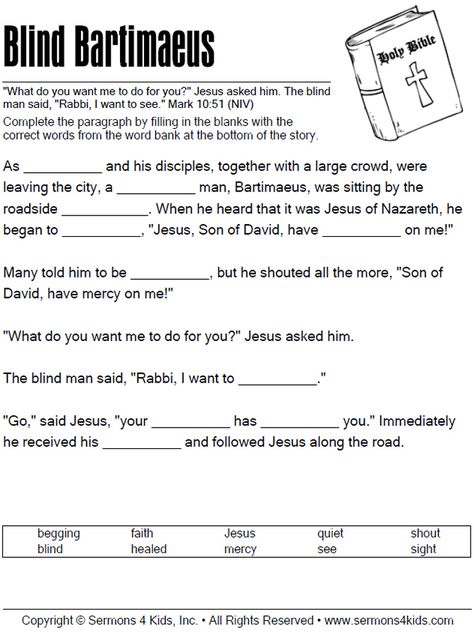 Blind Bartimaeus Activity, Blind Bartimaeus Craft Free Printable, Blind Bartimaeus Craft, Bartimaeus Craft, Childrens Bible Study, Story Crafts, Childrens Sermons, Bible Story Crafts, Bible Stories For Kids