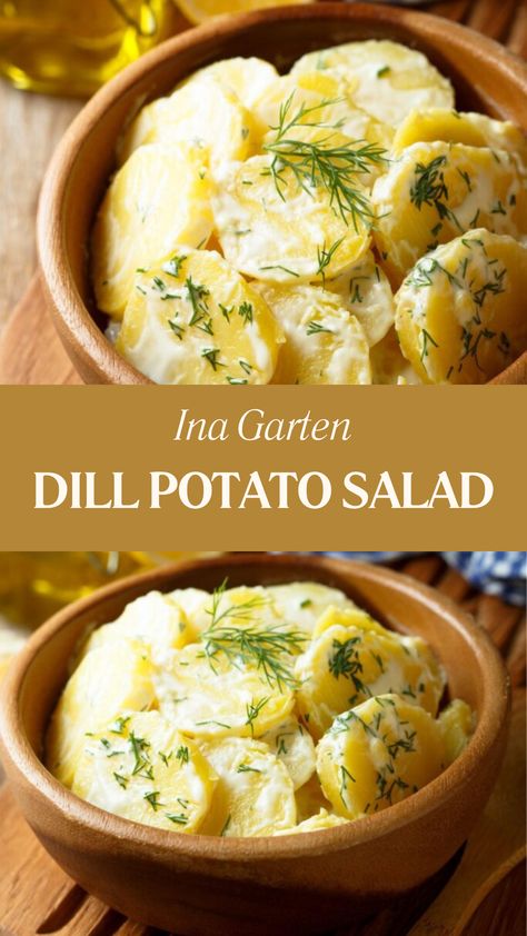 Ina Garten Dill Potato Salad Potatoes With Mayonnaise, Dill Potato Salad Recipe, Dill Potato Salad, Dill Potato, Potato Salad Dill, Potatoe Salad, Dill Potatoes, Potato Salad With Egg, Easy Potato Salad