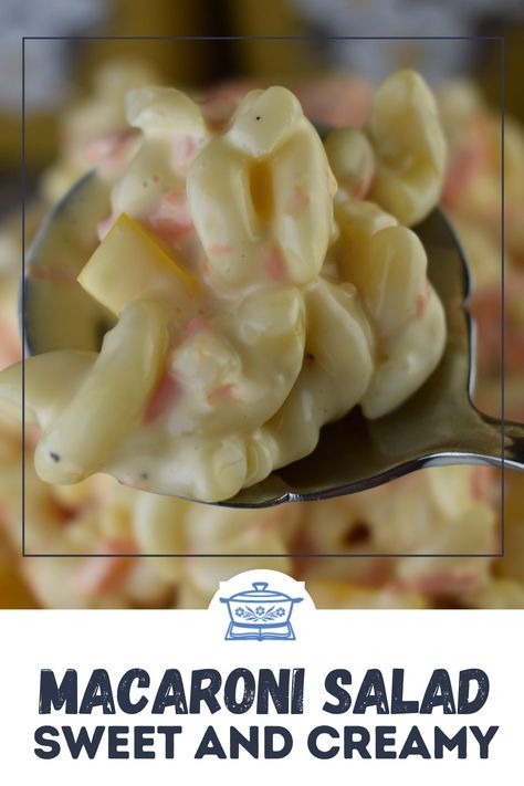 Sour Cream And Cheddar Macaroni Salad, Macaroni Salad Recipe With Sweetened Condensed Milk, Macaroni Salad With Eagle Brand Milk, Macaroni Salad With Condensed Milk, Sweet Macaroni Salad Condensed Milk, Macaroni Salad With Sweet Condensed Milk, Creamy Macaroni Salad Recipe, Junkyard Salad Recipe, Kfc Macaroni Salad