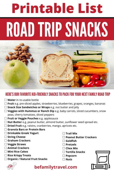 Best Road Trip Snacks for Kids - Travel Tips - BeFamilyTravel Snacks For Road Trip, Road Trip Snacks For Kids, Travelling Hacks, List Of Snacks, Healthy Road Trip Food, Hotel Cooking, Vacation Snacks, Best Road Trip Snacks, Healthy Road Trip Snacks