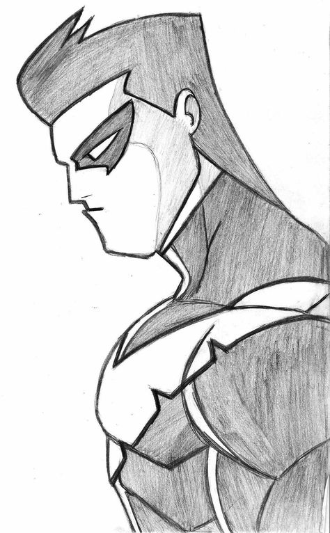 NIGHTWING 2 by icemaxx1 Freedom Drawing, Batman Sketch, Naruto Drawings Easy, Marvel Art Drawings, Quotes And Pictures, Batman Drawing, Drawing Superheroes, Drawing Cartoon Faces, Dragon Ball Painting