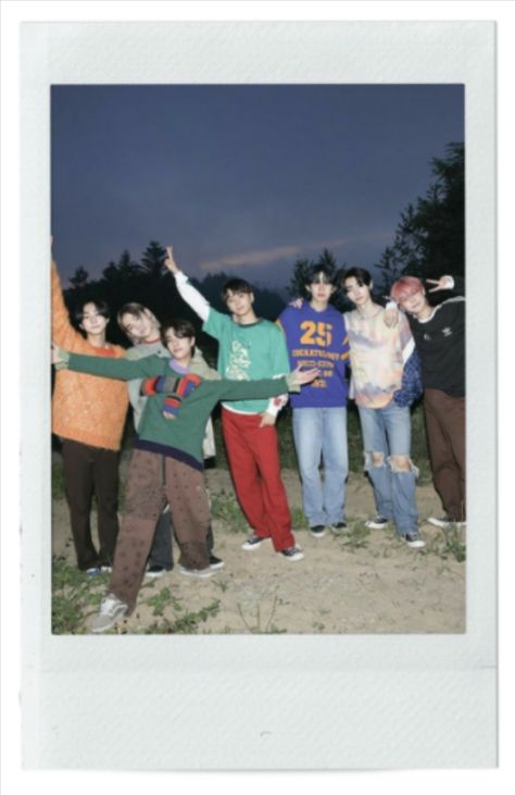 polaroid ot7 Skz Polaroid, Enhypen Polaroid, Polaroid Aesthetic, Enhypen Ot7, Kpop Aesthetic, Orange Flowers, Bts, Collage, Orange