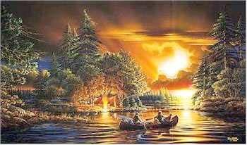 Evening Rendezvous Terry Redlin Paintings, Terry Redlin, Thomas Kinkade, Country Art, Outdoor Art, Wildlife Art, Magazine Art, American Artists, Beautiful Paintings