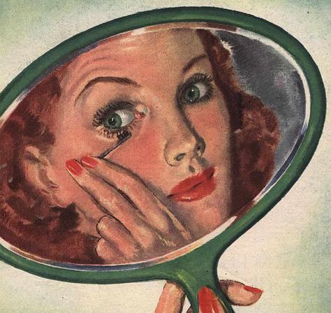 1940s Beauty, 1940s Makeup, Vintage Makeup Ads, Advertising Archives, Retro Makeup, Makeup Lessons, Vintage Makeup, Arte Inspo, Beauty Eyes